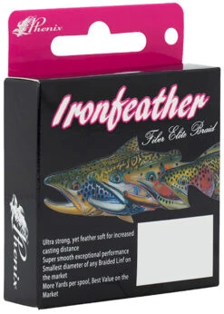 Phenix Ironfeather Fiber Elite Braided Trout Line - High-Vis Pink