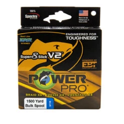 Power Pro Super8Slick V2 Marine Blue Braided Line 1500 Yard Bulk Spool