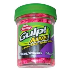 Berkley Gulp! Alive 1/2 Inch Waxies 2 Oz. Jar