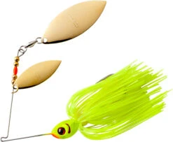 Booyah Double Willow Blade Spinnerbait 24 Booyah Double Willow Blade Spinnerbait -Fish Edge Store BYBW12617 chartreuse