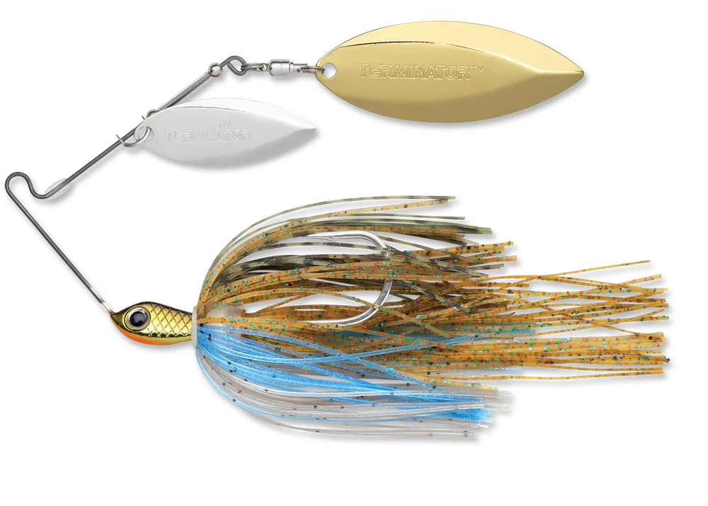 Terminator Stainless Pulse Skirt Spinnerbait Double Willow 3/8 Oz. 2 Terminator Stainless Pulse Skirt Spinnerbait Double Willow 3/8 Oz. - Image 2