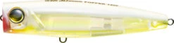 Yo-Zuri 3D Inshore Popper 3 1/2 Inch Topwater Popper -Fish Edge Store Bone 20Silver 20Chartreuse