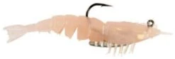 Z-Man EZ ShrimpZ 3 1/2 Inch Rigged W/ Mustad Weighted Hook 2 Pack
