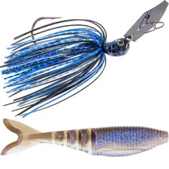 Z-Man Jack Hammer Chatterbait & Gary Yamamoto Zako Swimbait Combo -Fish Edge Store chatterbait zako black blue x electric shad