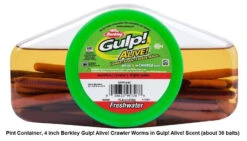 Berkley Gulp! Alive! Crawler Worm -Fish Edge Store full pint
