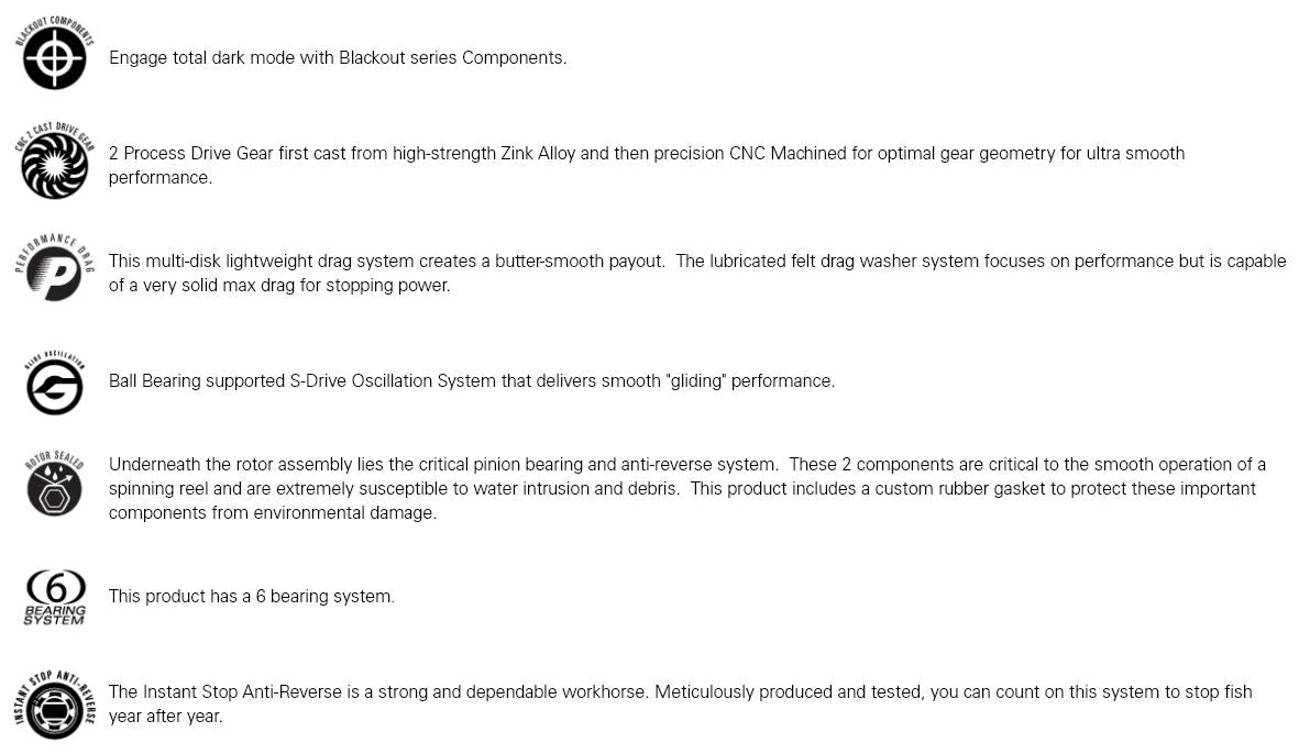 13 Fishing Kalon Blackout Spinning Reel 8 13 Fishing Kalon Blackout Spinning Reel - Image 8